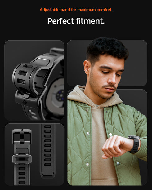 Spigen Galaxy Watch 8 Classic (46mm) Rugged Armor Pro Case + Band